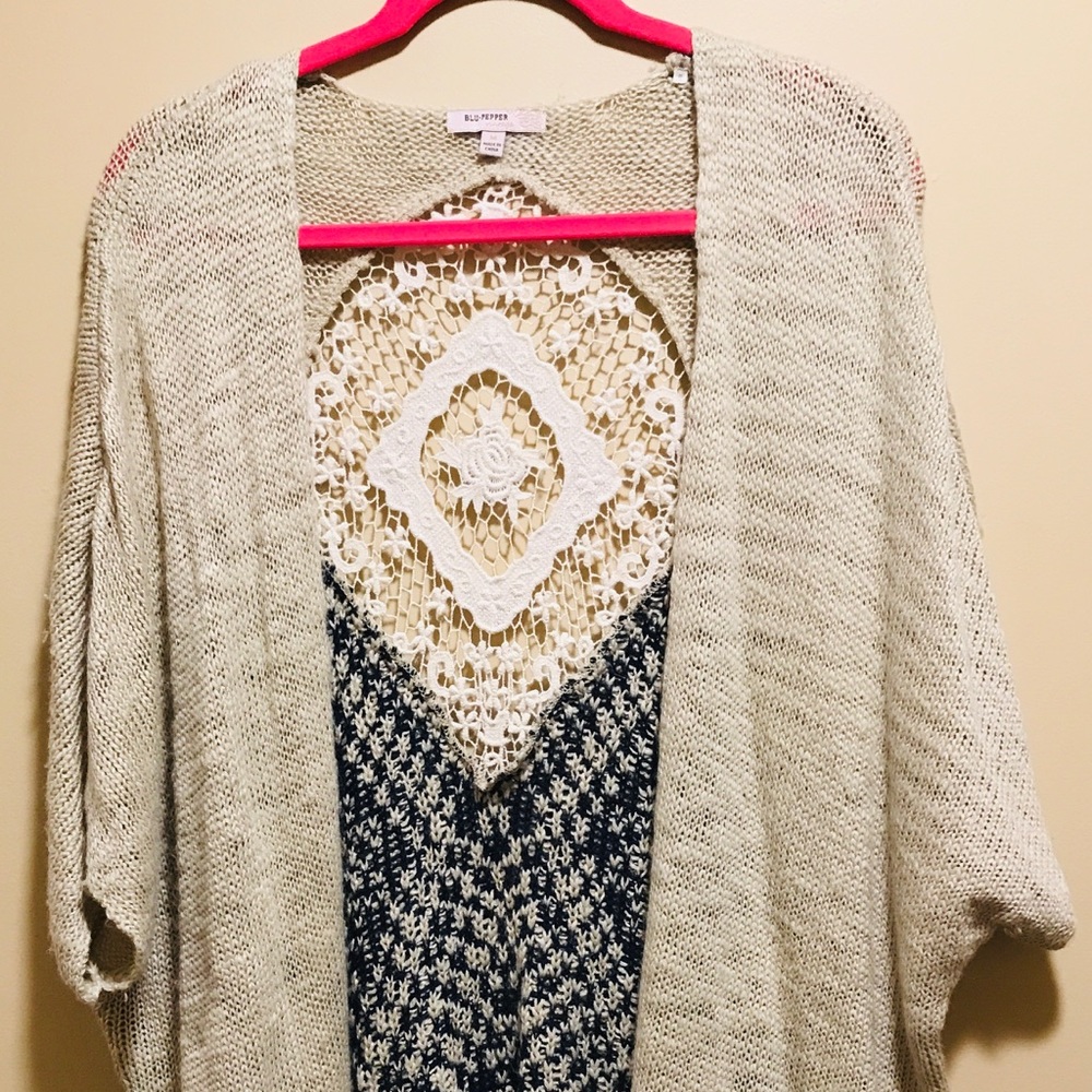 Blu-pepper poncho